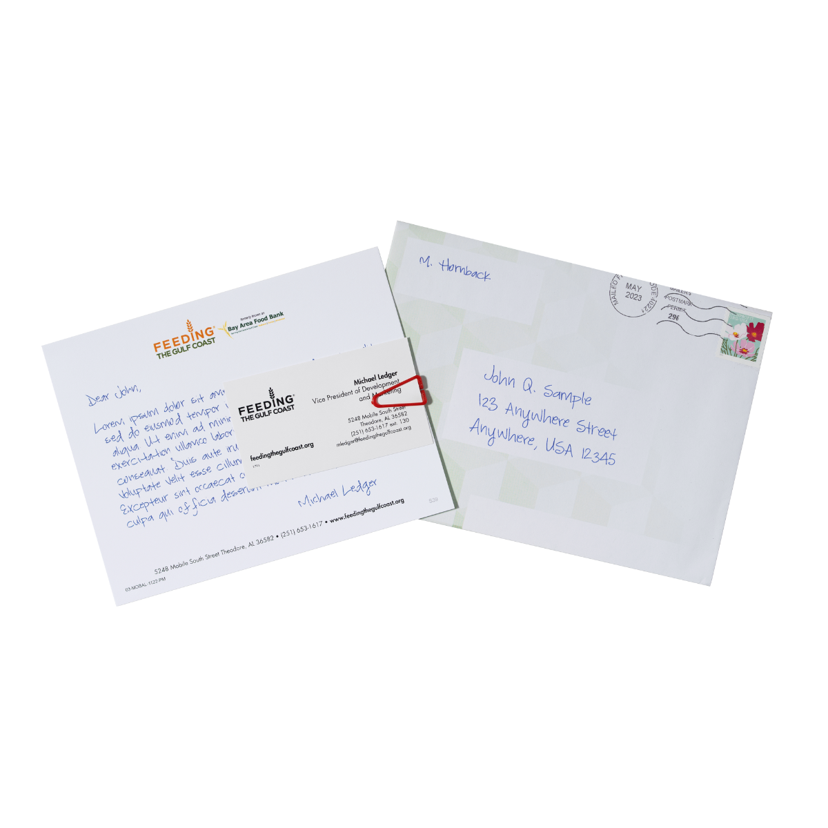 Handwritten mail sample 4 — written by the Uniprod handwriting machine